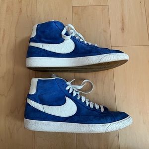 Men’s Blue Suede Nike Blazer Size 10.5
